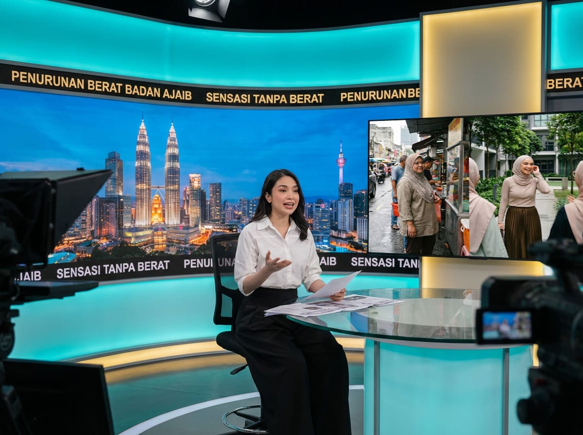 Nur Aisyah sebelum dan selepas penurunan berat badan